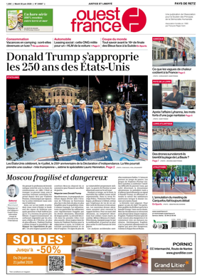 Cover of Ouest France (Pornic / Pays de Retz)
