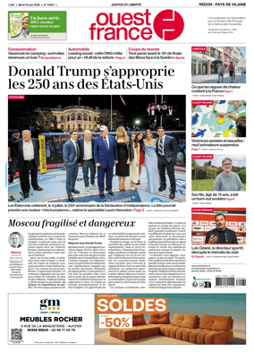 Cover of Ouest France (Redon / Pays de Vilaine)