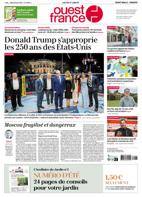 Cover of Ouest France (Saint-Malo)