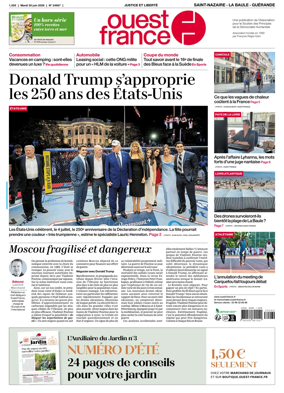 Cover of Ouest France (Saint-Nazaire La Baule Guerande)
