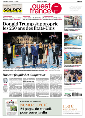 Cover of Ouest France (Sarthe)