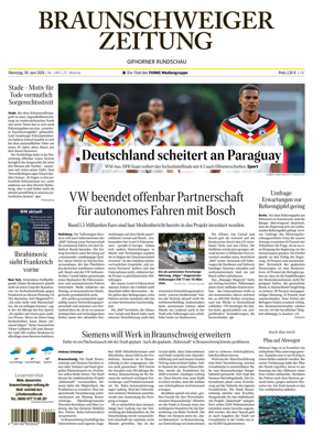 Cover of Braunschweiger Zeitung (Gifhorn)