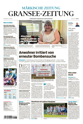 Cover of Gransee-Zeitung