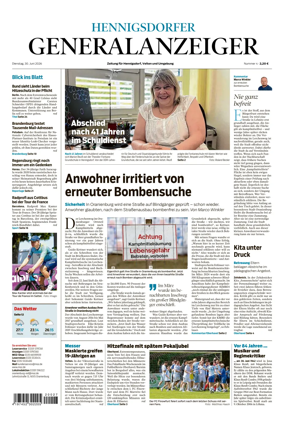 Cover of Hennigsdorfer Generalanzeiger