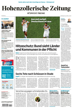 Cover of Hohenzollerische Zeitung