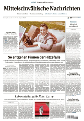 Cover of Mittelschwaebische Nachrichten