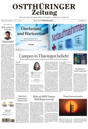 Cover of Ostthuringer Zeitung (Greiz)
