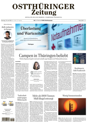 Cover of Ostthuringer Zeitung (Jena)
