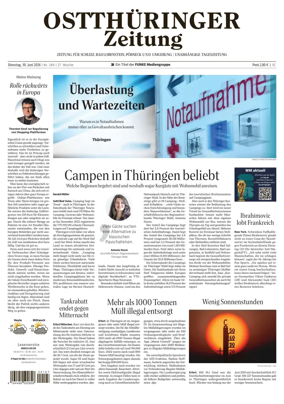 Cover of Ostthuringer Zeitung (Posneck)