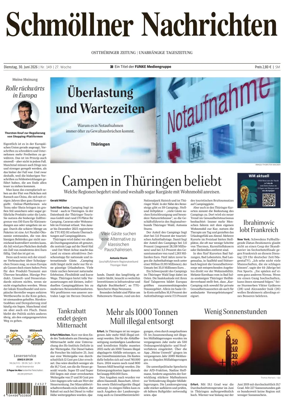 Cover of Ostthuringer Zeitung (Schmolln)