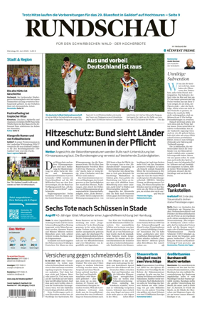 Cover of Rundschau fur den Schwabischen Wald – Der Kocherbote