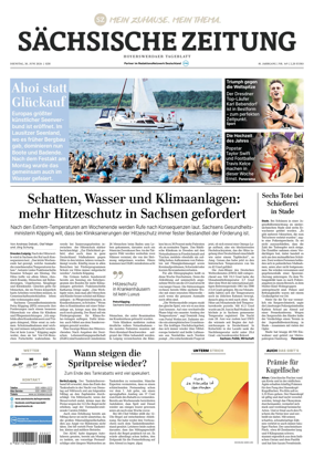 Cover of Sachsische Zeitung (Hoyerswerda)
