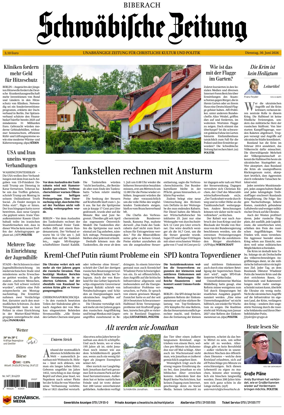 Cover of Schwabische Zeitung (Biberach)