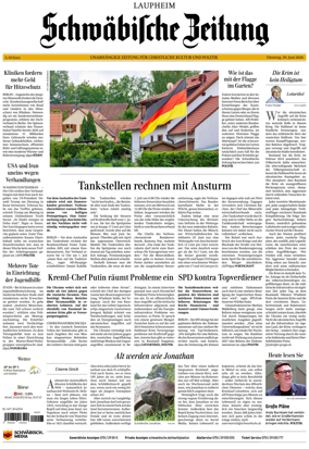 Cover of Schwabische Zeitung (Laupheim)