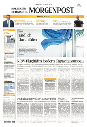 Cover of Solinger Bergische Morgenpost/Remscheid