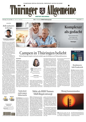 Cover of Thuringer Allgemeine (Arnstadt und Ilmenauz)