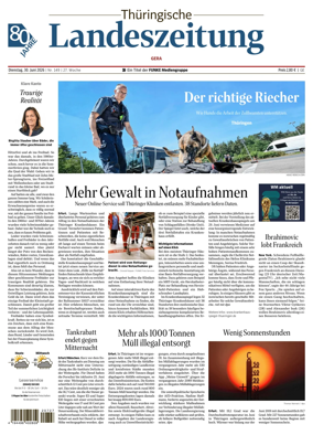 Cover of Thuringische Landeszeitung (Gera)