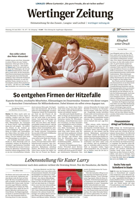 Cover of Wertinger Zeitung