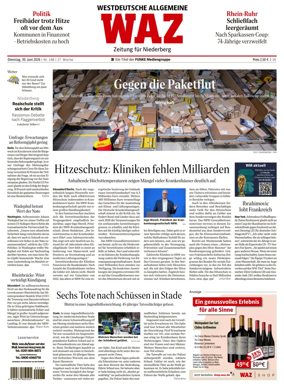 Cover of Westdeutsche Allgemeine Zeitung (Velbert)