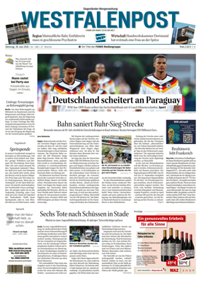 Cover of Westfalenpost (Siegen)