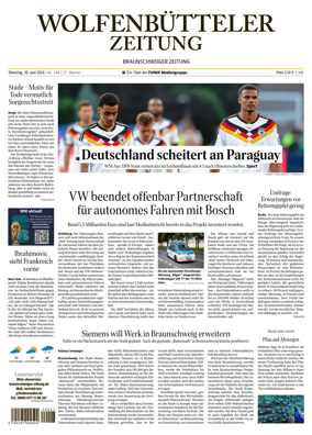 Cover of Wolfenbutteler Zeitung