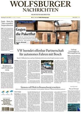 Cover of Wolfsburger Nachrichten (Helmstedt)