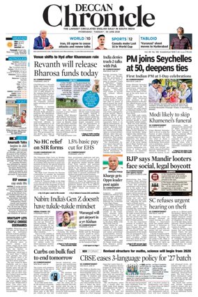 Cover of Deccan Chronicle