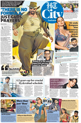 Cover of Hindustan Times (Lucknow) - Live
