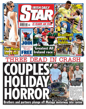 Cover of Irish Daily Star