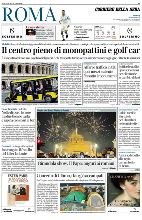 Cover of Corriere della Sera (Roma)