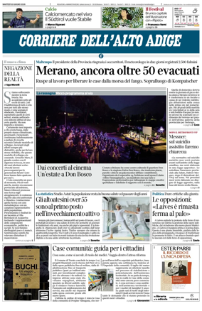 Cover of Corriere dell'Alto Adige