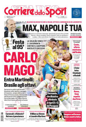Cover of Corriere dello Sport (Lombardia)