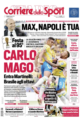 Cover of Corriere dello Sport
