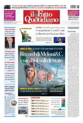 Cover of Il Fatto Quotidiano