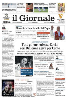 Cover of Il Giornale (Italy)