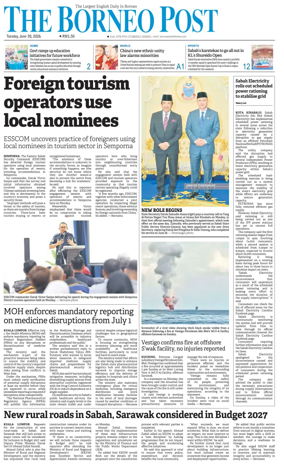 Cover of The Borneo Post (Sabah)