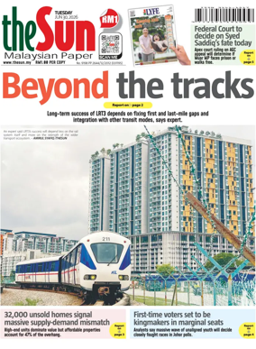 Cover of The Sun (Malaysia)
