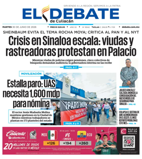 Cover of El Debate de Culiacan