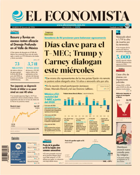 Cover of El Economista (Mexico)