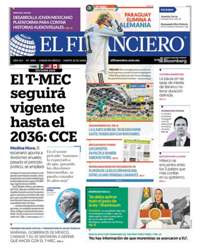 Cover of El Financiero