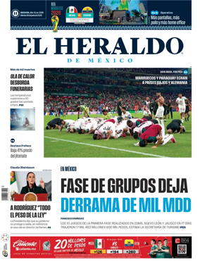 Cover of El Heraldo de Mexico