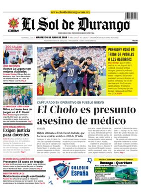 Cover of El Sol de Durango