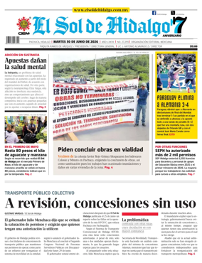 Cover of El Sol de Hidalgo