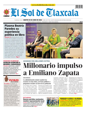 Cover of El Sol de Tlaxcala