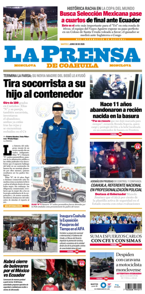 Cover of La Prensa de Coahuila