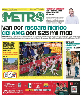 Cover of Publimetro Guadalajara