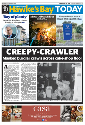 Cover of Hawke's Bay Today