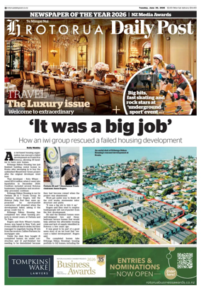 Cover of Rotorua Daily Post