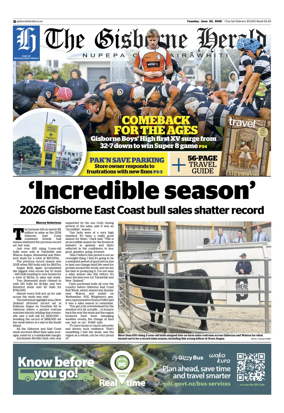 Cover of The Gisborne Herald