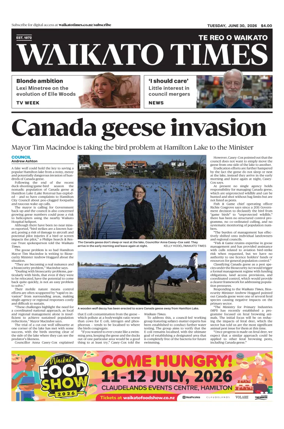 Cover of Waikato Times